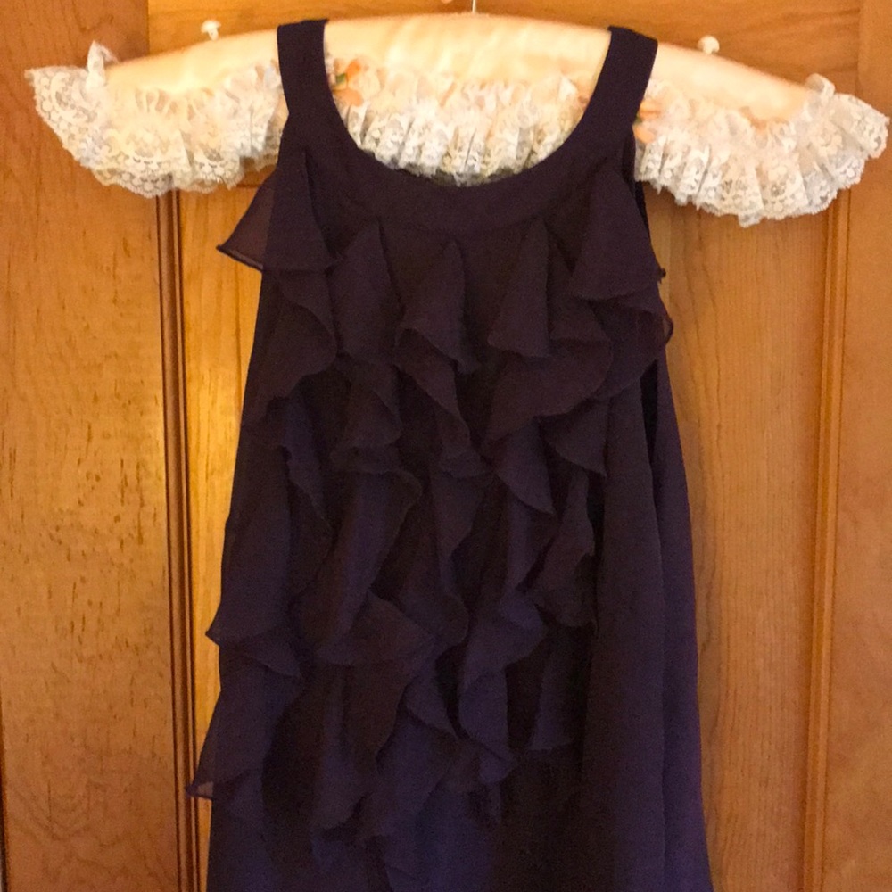 Purple ruffle dress